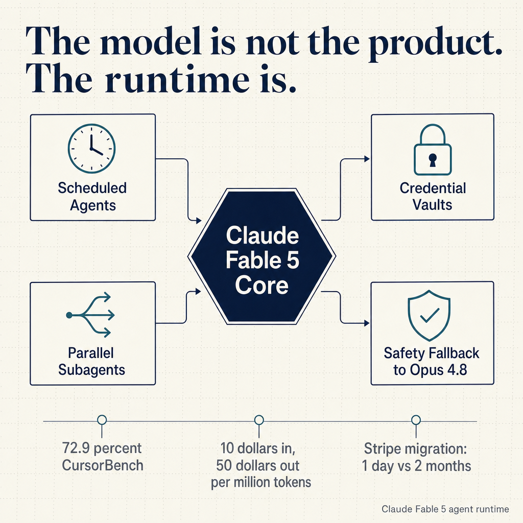 Anthropic shipped Claude Fable 5, and the headline is not the benchmark.