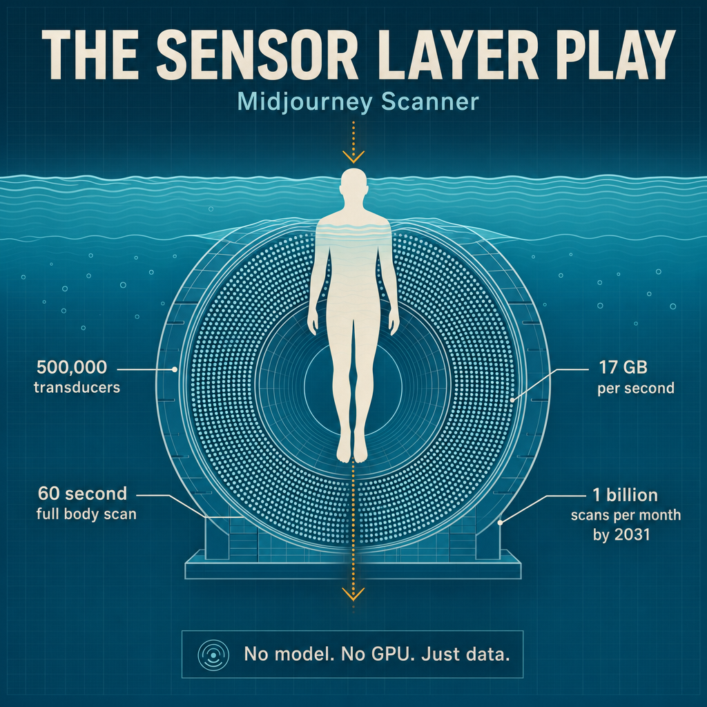 Midjourney, the text-to-image company, just announced a full-body ultrasound scanner.