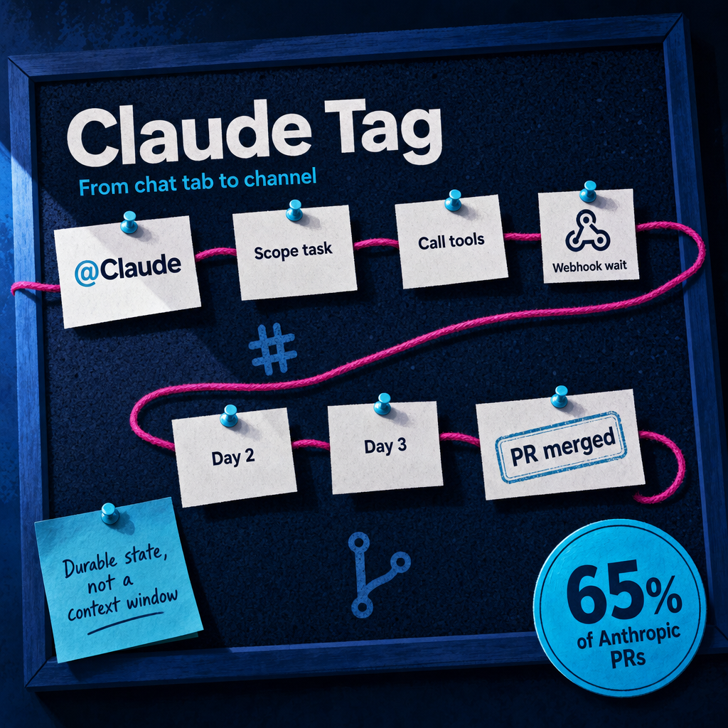 Anthropic shipped Claude Tag, turning Claude into a tagged Slack teammate that breaks work i...