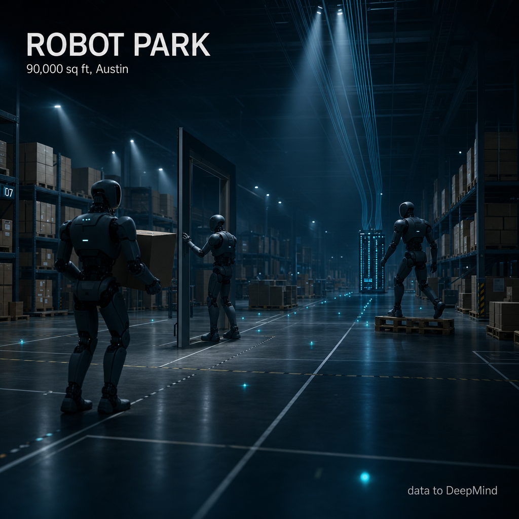 Apptronik just opened a 90,000 square foot "Robot Park" in Austin where Apollo 2 humanoids r...